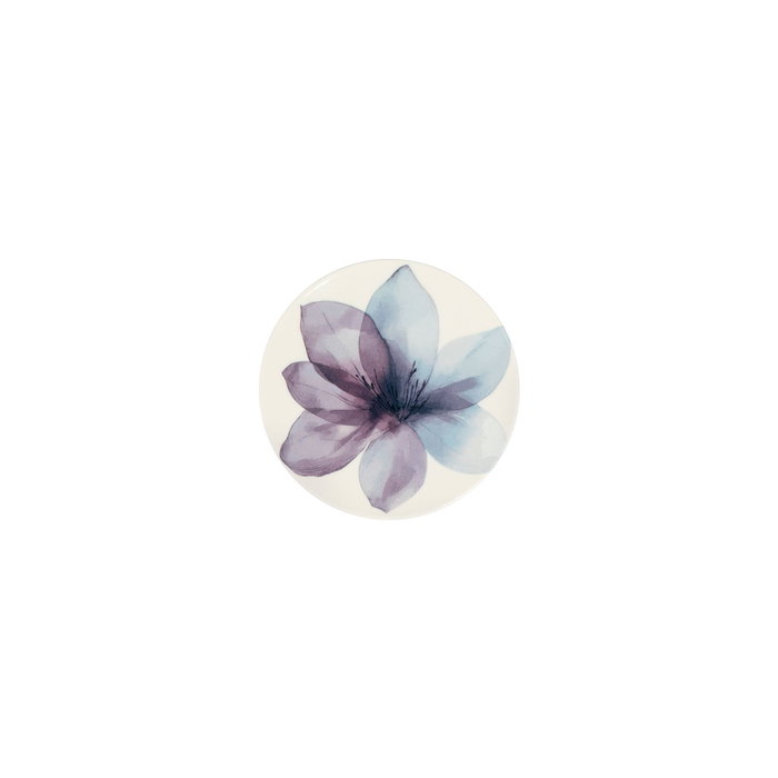 Hermia Fleur Blue Toi 4 TT 15 Juego de 4 Platos de Postre Multicolor de Porcelana, 15 cm